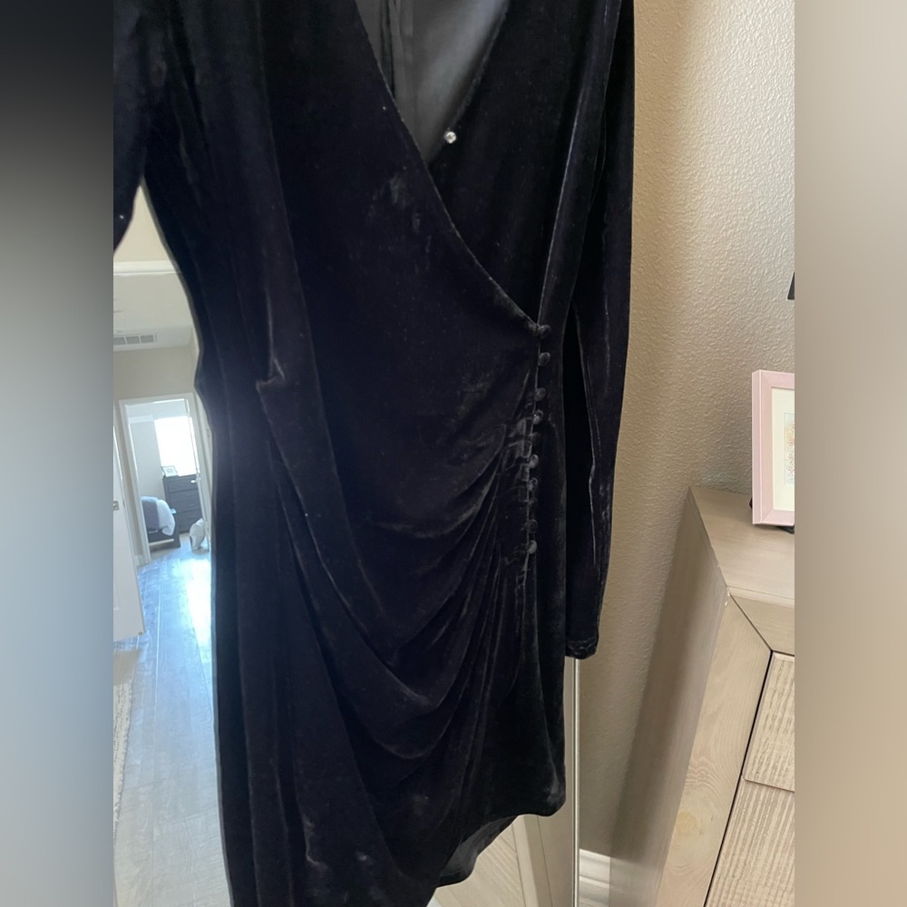 Velvety Texture Dress - Picture 2 of 4